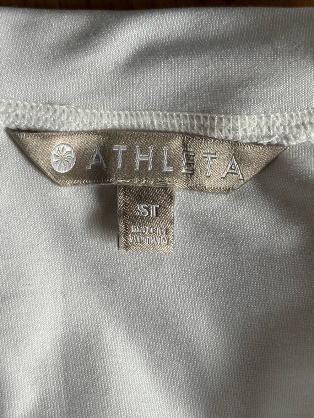 ATHLETA Baja UPF Hoodie Sun Jacket Swim Cover Up White Small - Picture 8 of 10